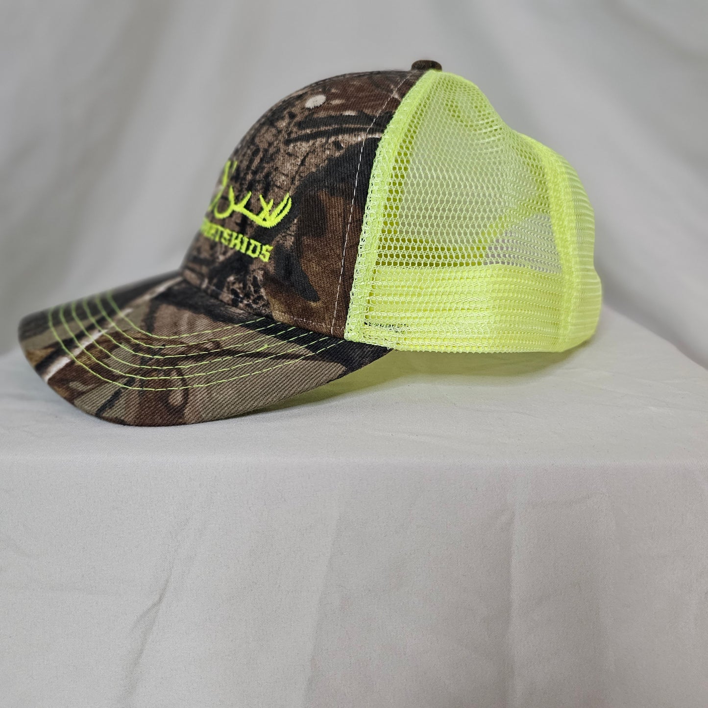 Wickedsportskids Neon Velcro Hat Mesh back