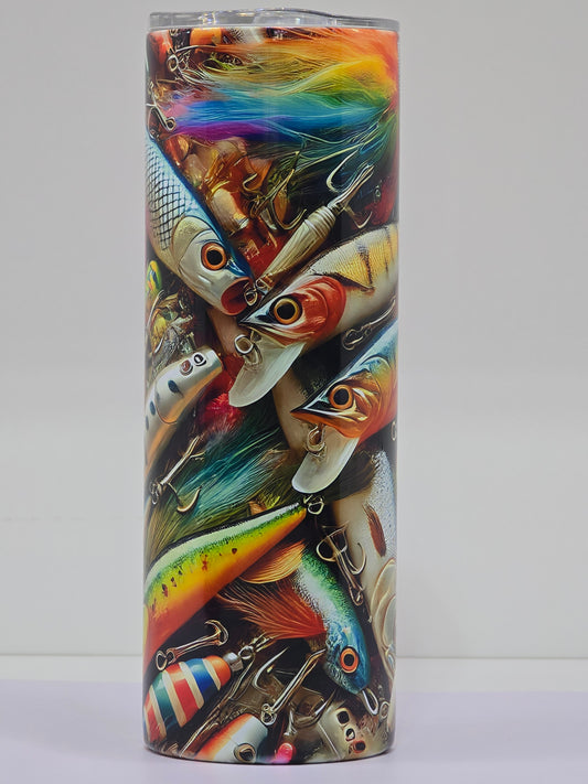 20 oz Fishing Lure Tumbler