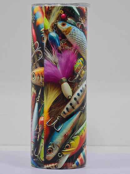 20 oz Fishing Lure Tumbler