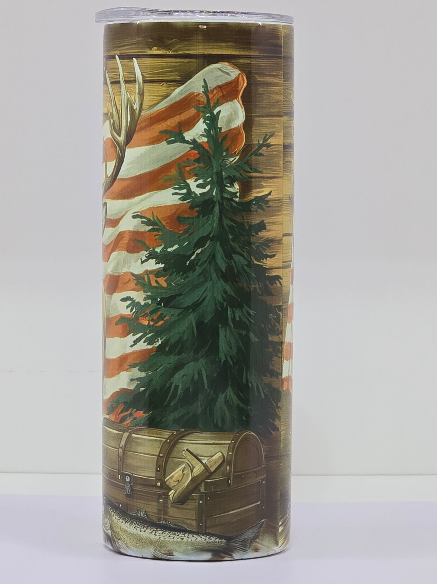 20 oz. Deer/American Flag Tumbler