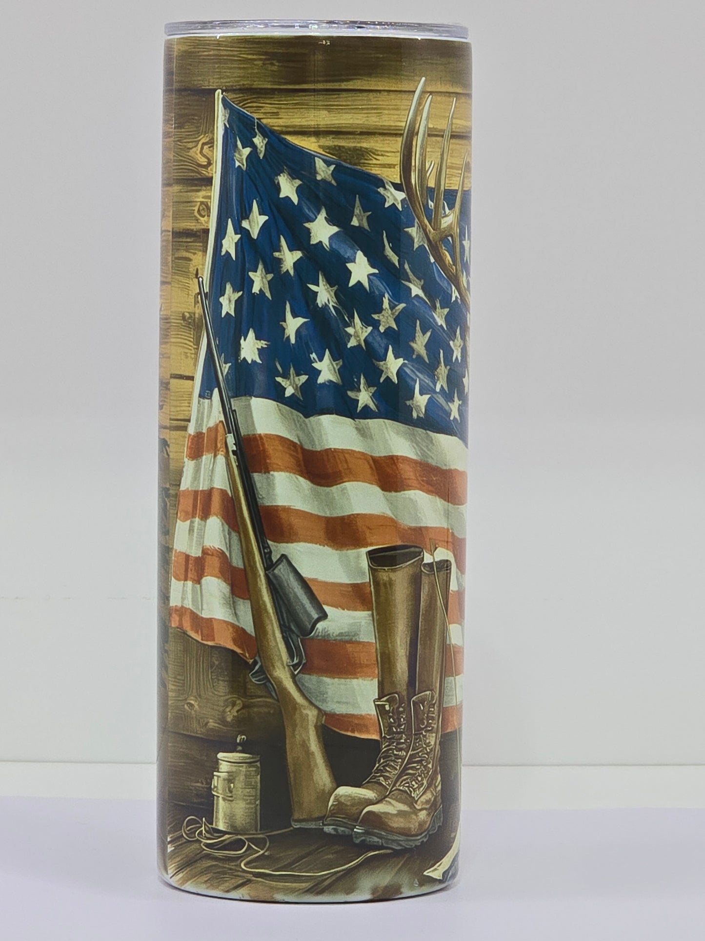 20 oz. Deer/American Flag Tumbler