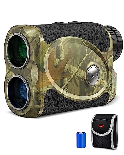 Wosports Hunting Range Finder, Archery Rangefinder for Bow Hunting with Flagpole Lock - Ranging - Speed and Scan