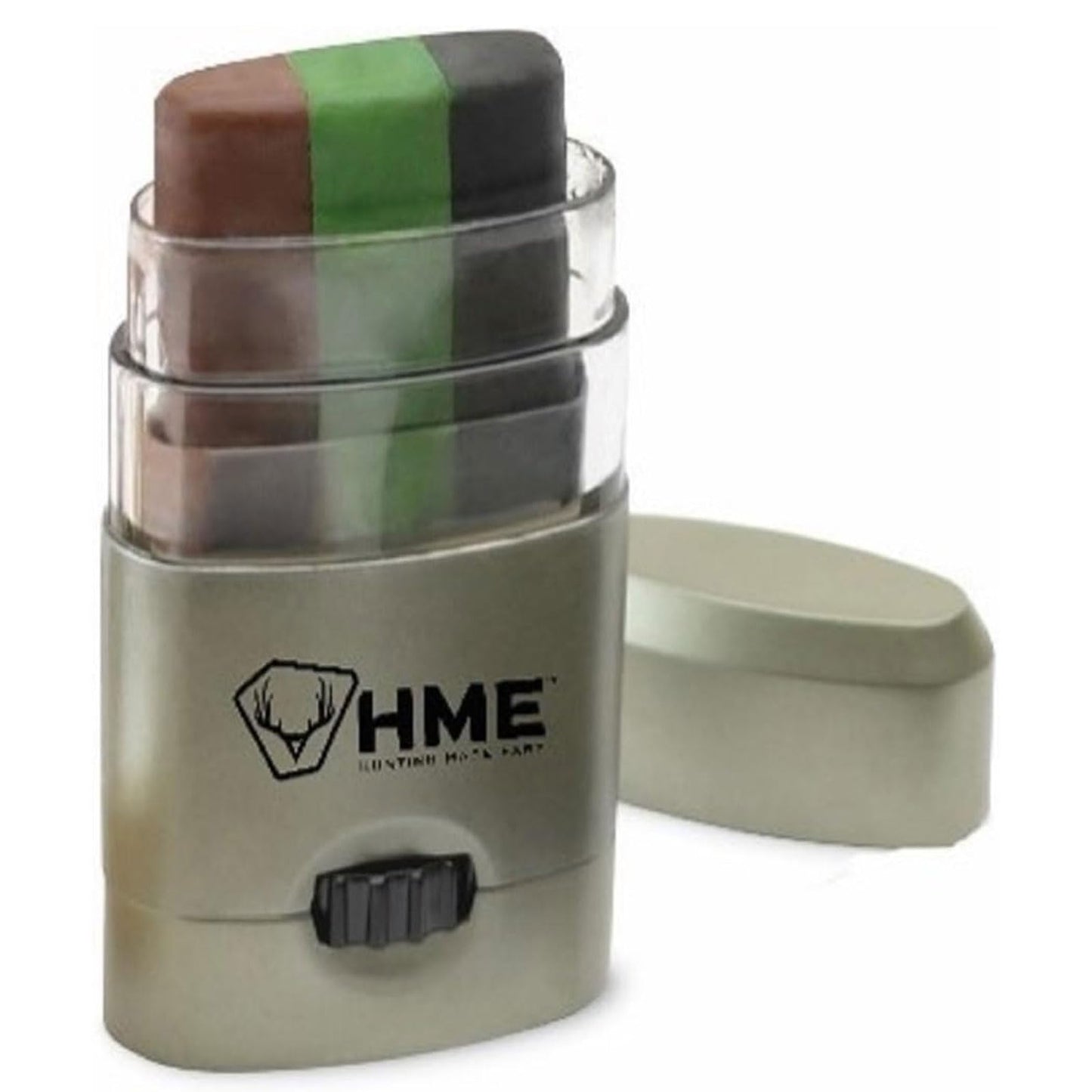 HME 3 Color Camo Face Paint "Mess-Free" Application Stick - Long-Lasting Easy-to-Use Concealment Makeup for Hunting